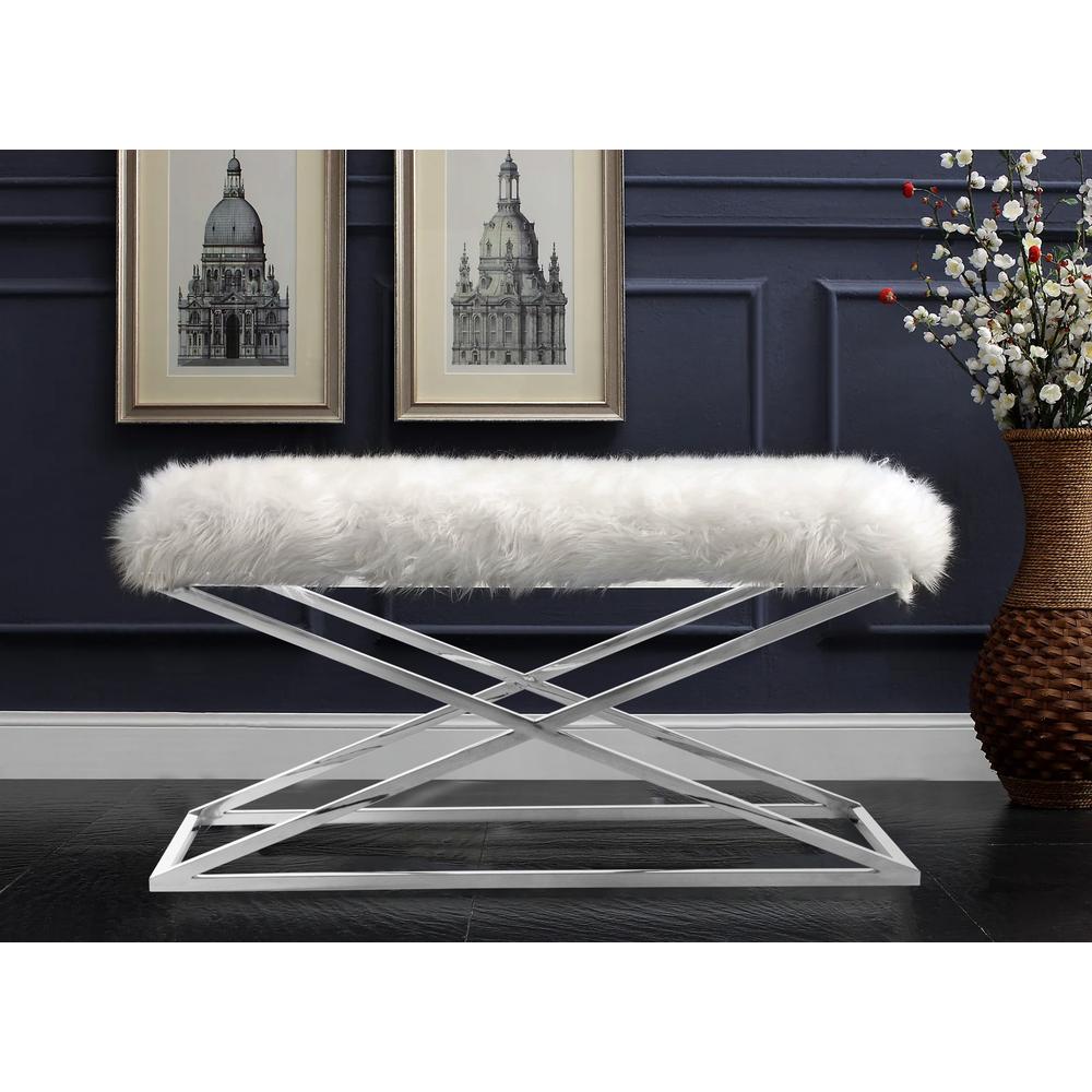 Ławka Siedzisko Białe BC-1518-1