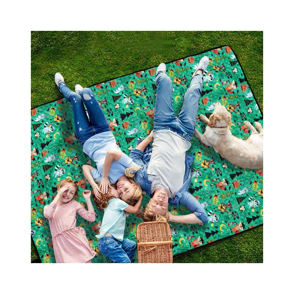 Koc Piknikowy Kratka Szary