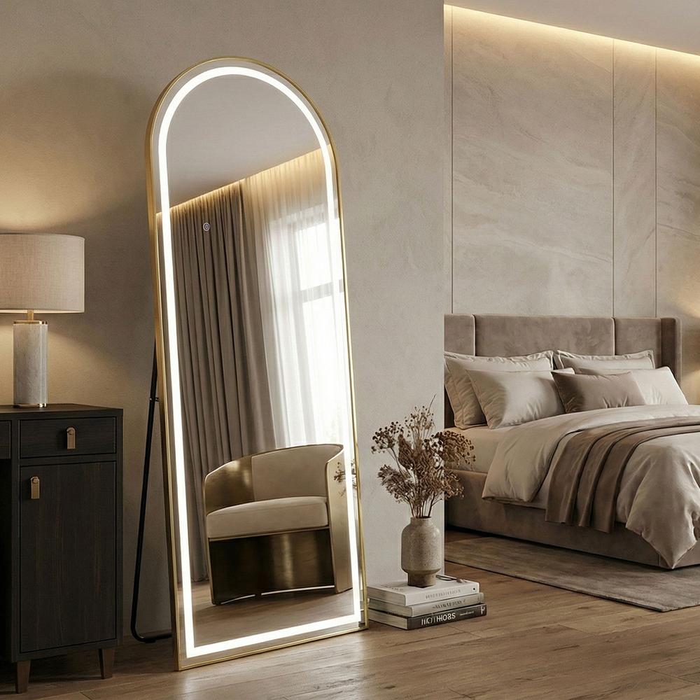 Miroir LED Orbit 60x170cm Brush Gold