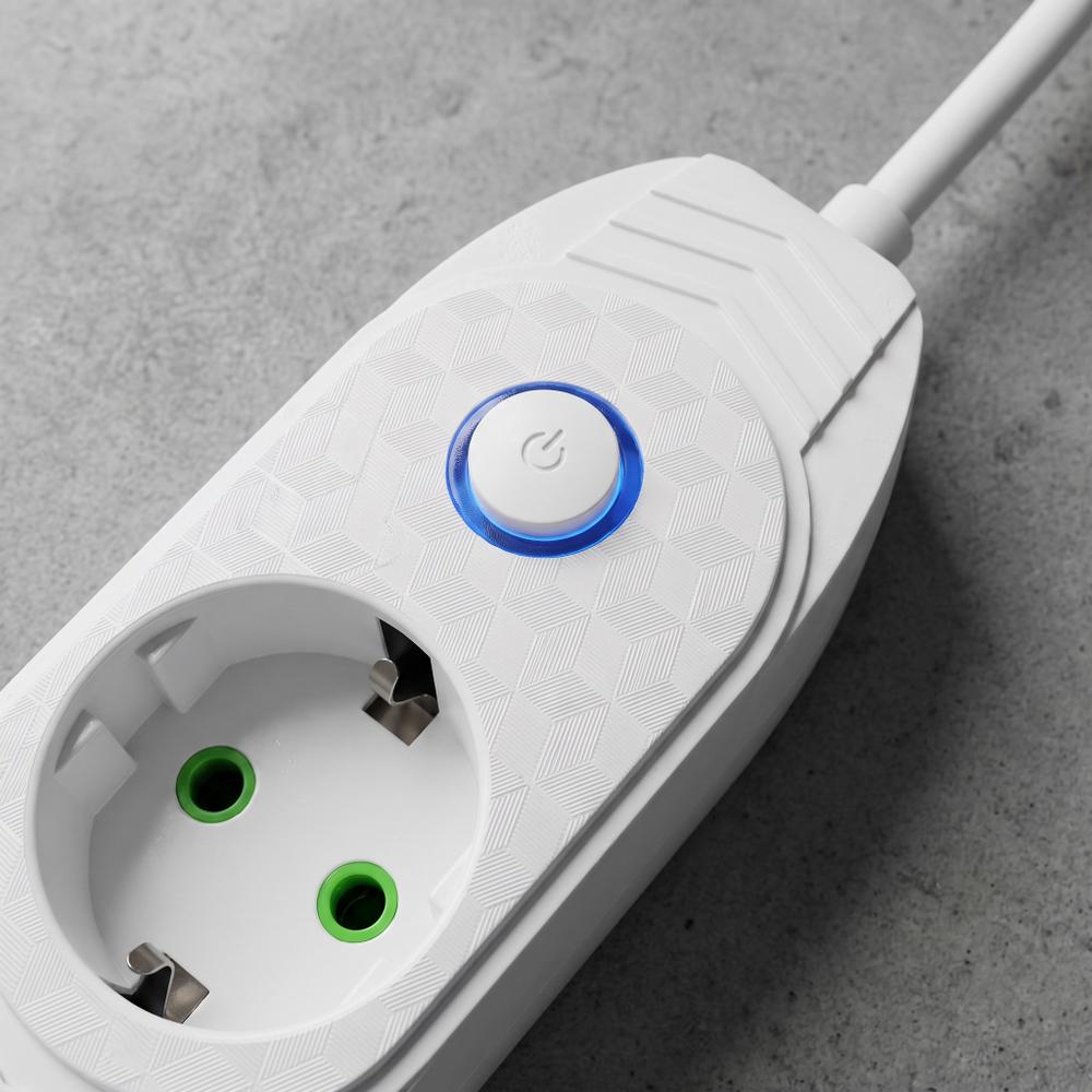 Listwa zasilająca Przedłużacz 3 gniazda + 2x USB-A + USB-C JNH024-3B Biały