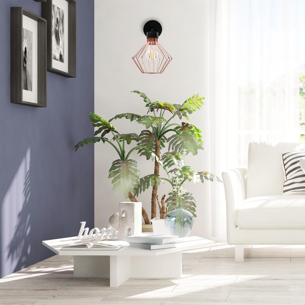 Wandlampe loft rose black APP534-1W