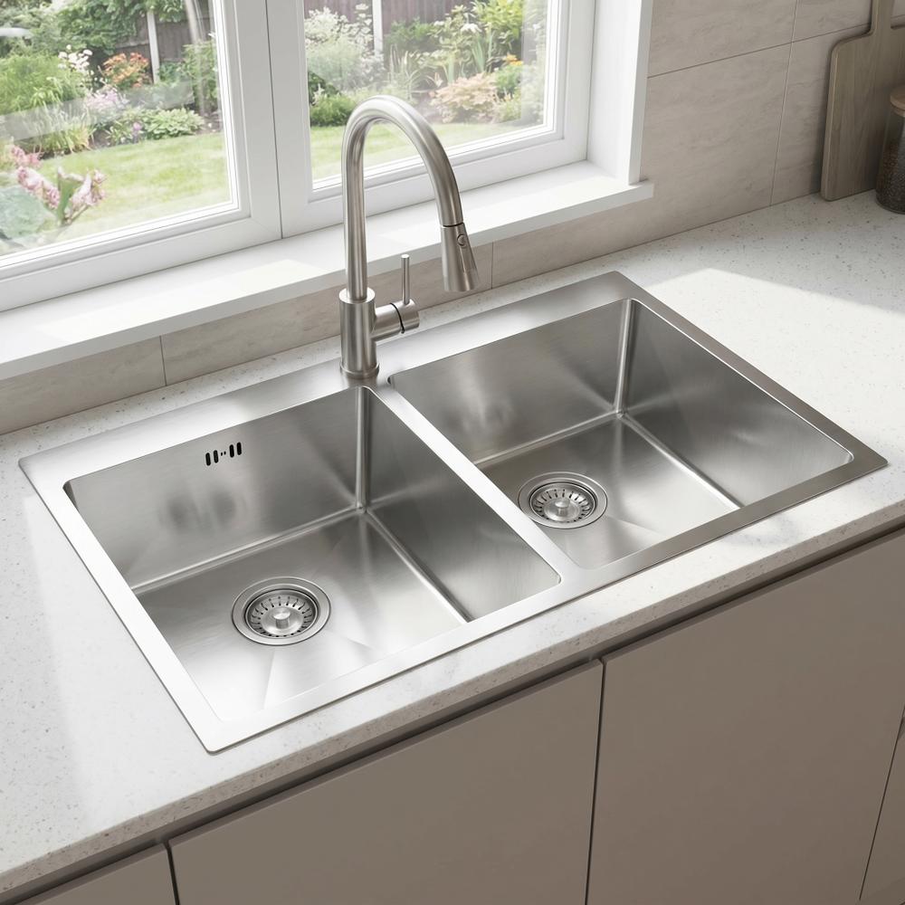 Νεροχύτης από μαύρο ατσάλι REA Joel BRUSH STEEL