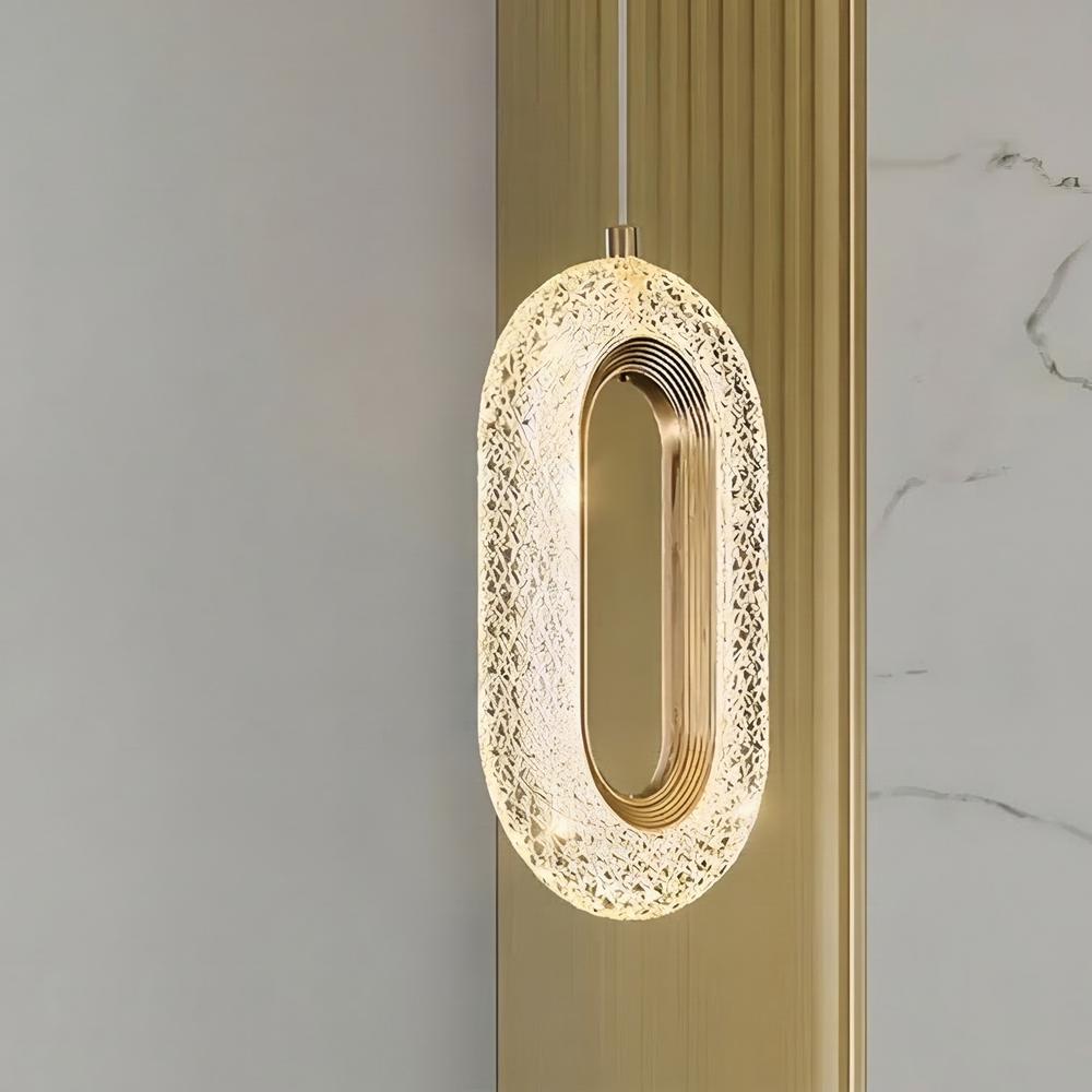 LAMPA SUFITOWA WISZĄCA LED G173-3CP ZŁOTA