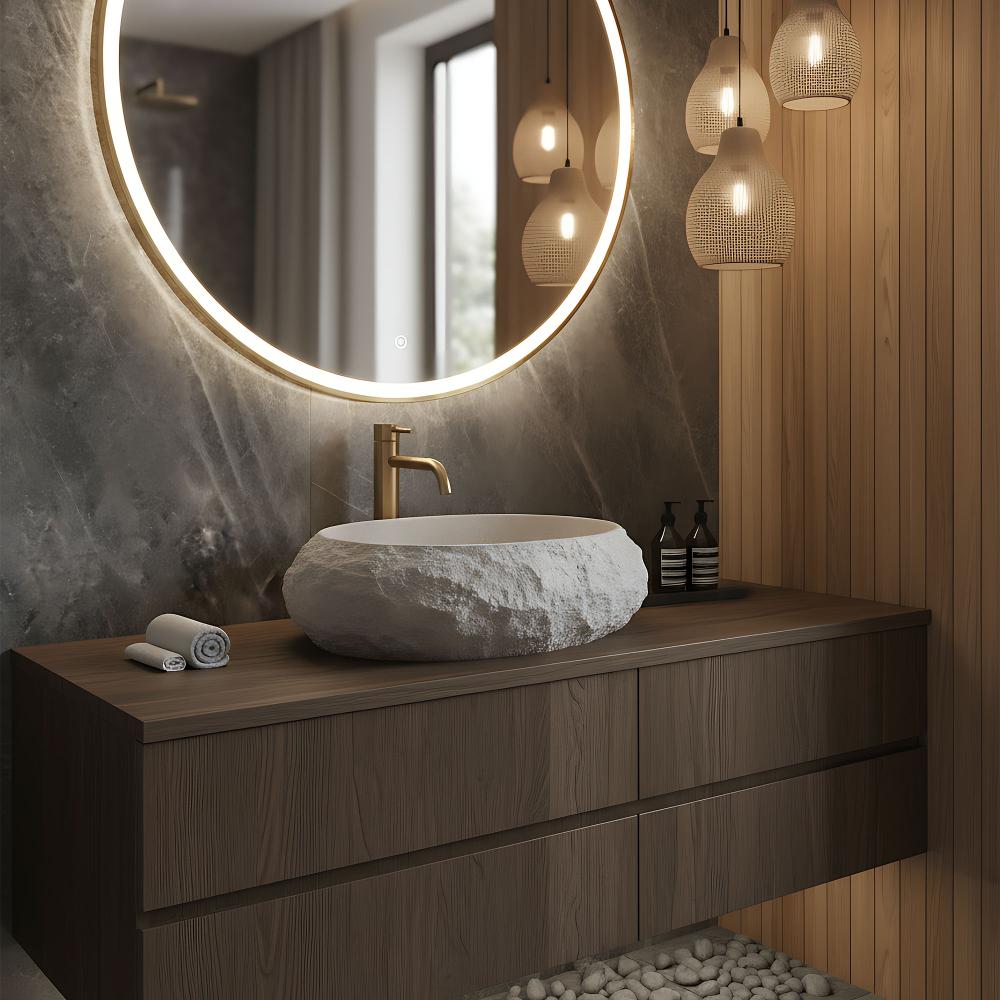 Rea Mika Beige lauapealne kraanikauss