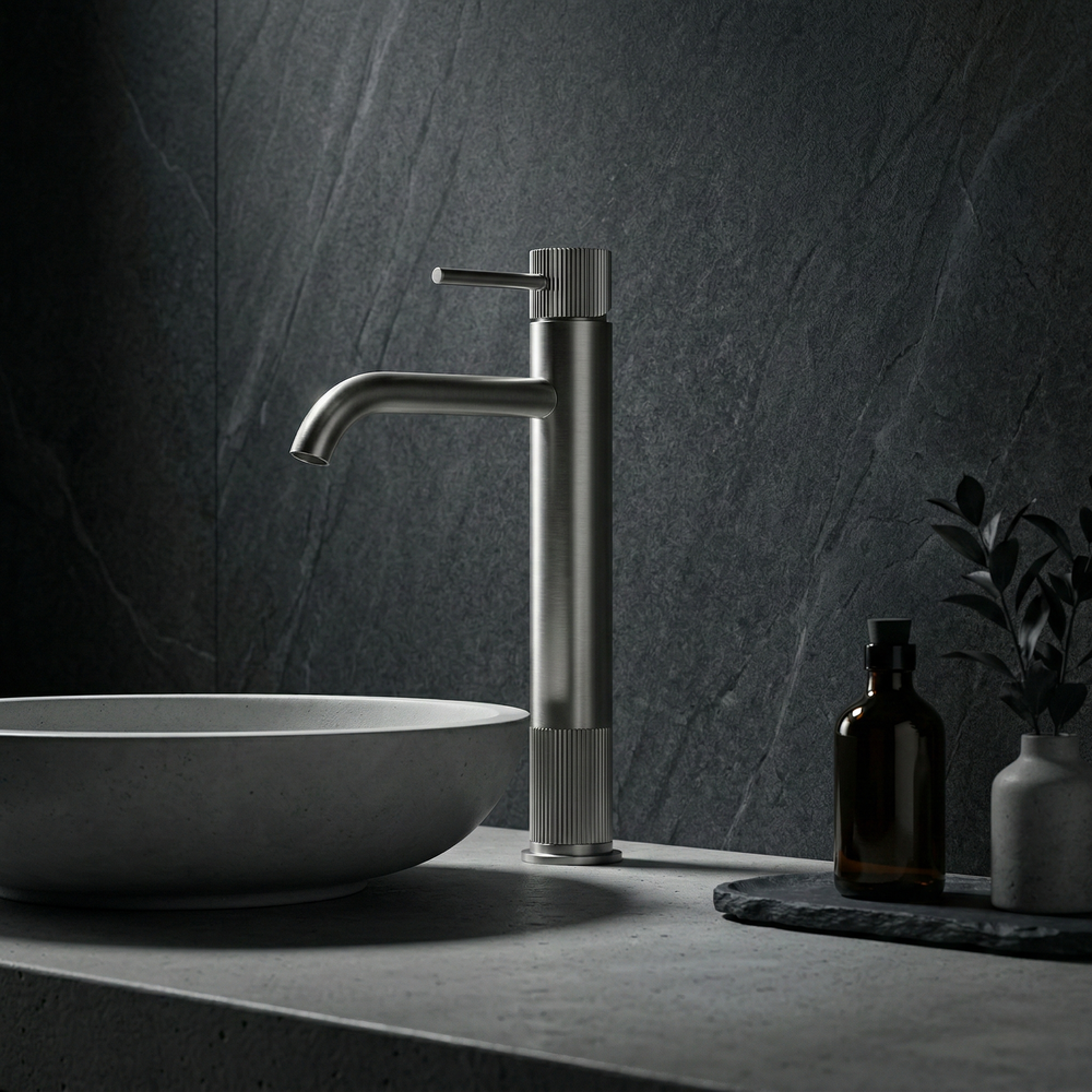 Fürdőszobai csaptelep Rea Lungo Stripe Brush Nickel