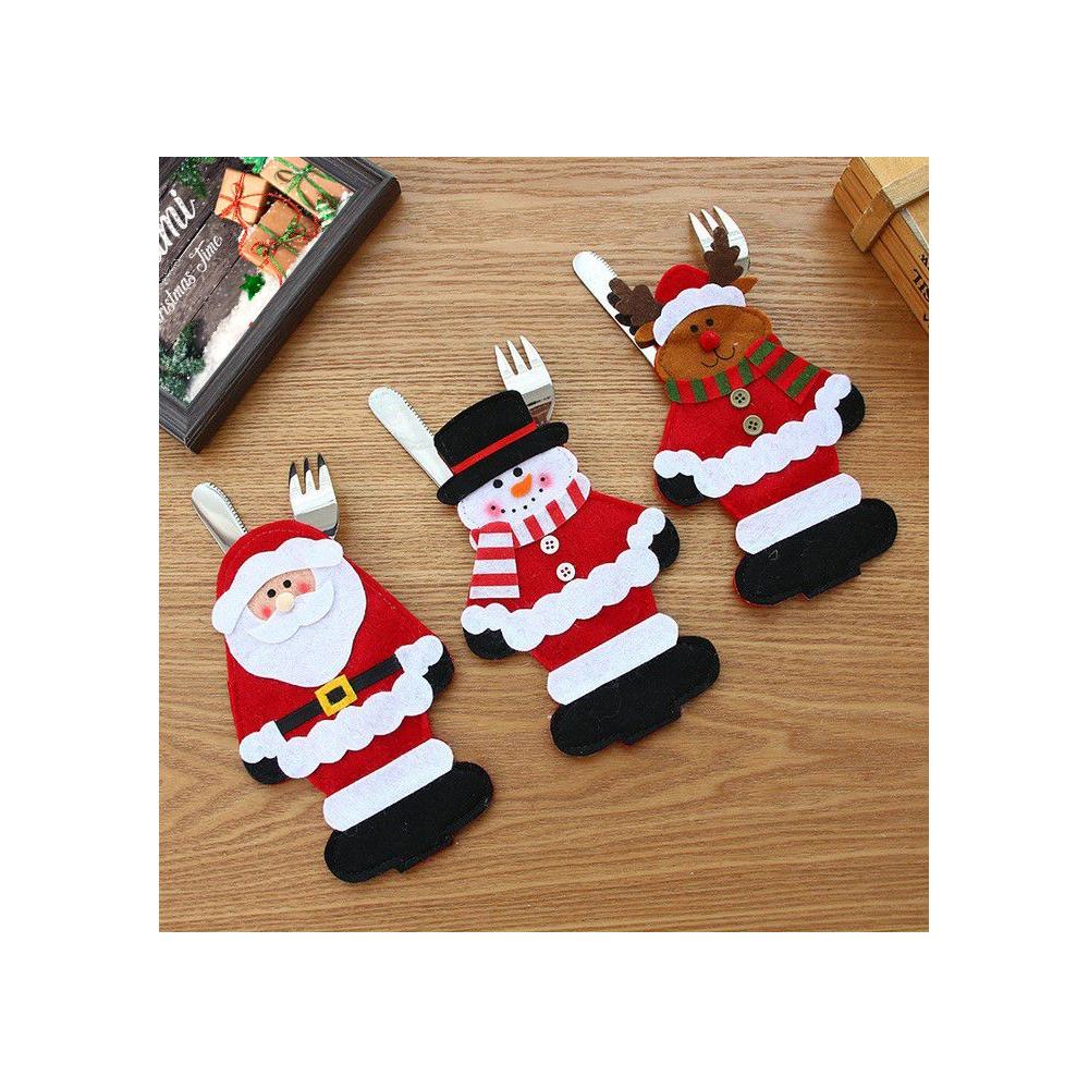 Pokrowiec na sztućce Świateczny 3 szt 311407