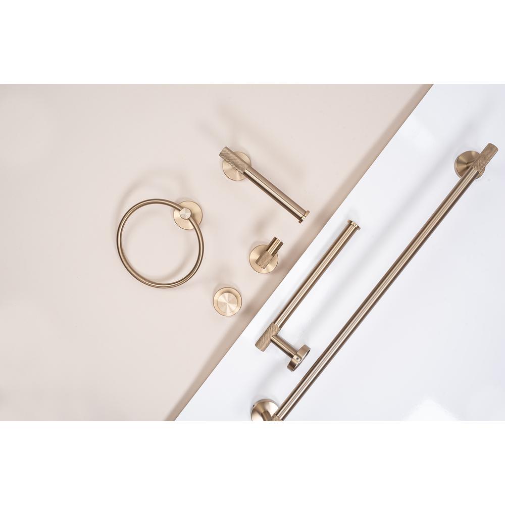 Bathroom hanger 6610a Modern Brush Gold