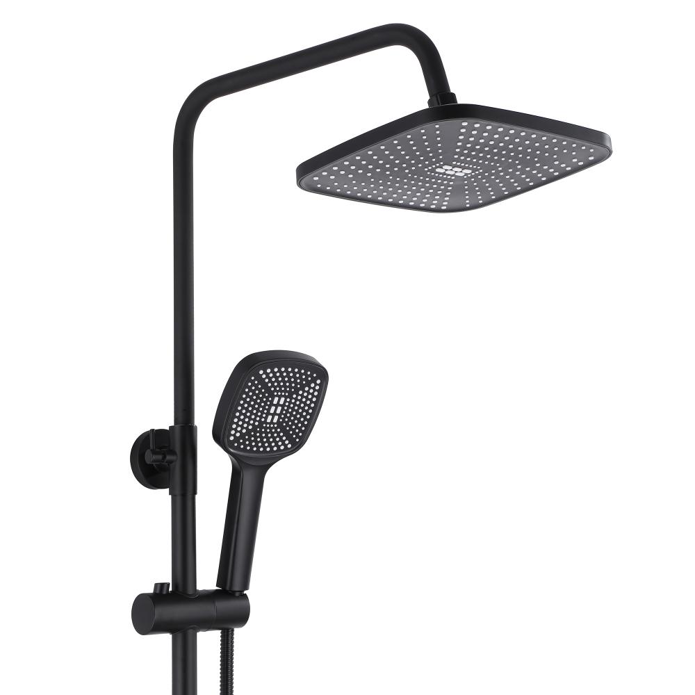 REA ARGUS MATT BLACK dušas komplekts