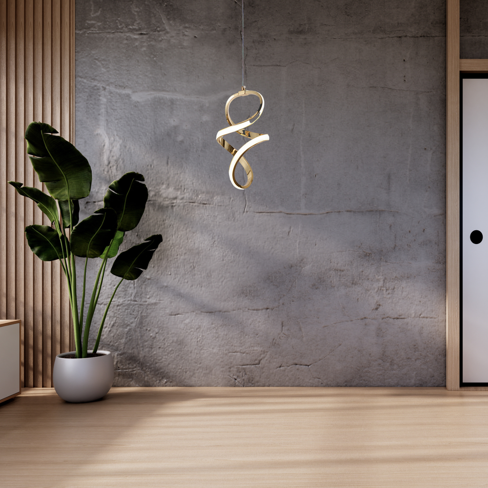 LED-Hängeleuchte G074-1CP Gold