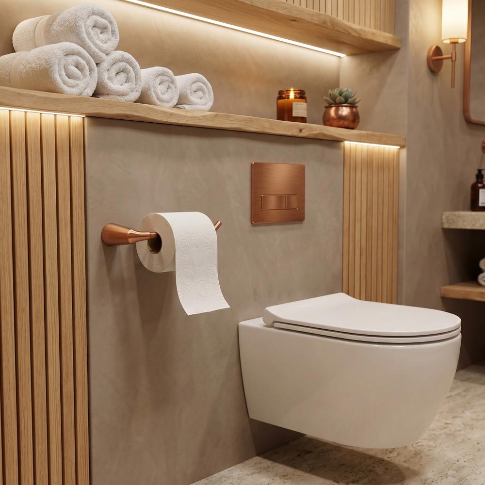 Uchwyt na papier toaletowy 16205 VIBE Miedź Szczotkowana