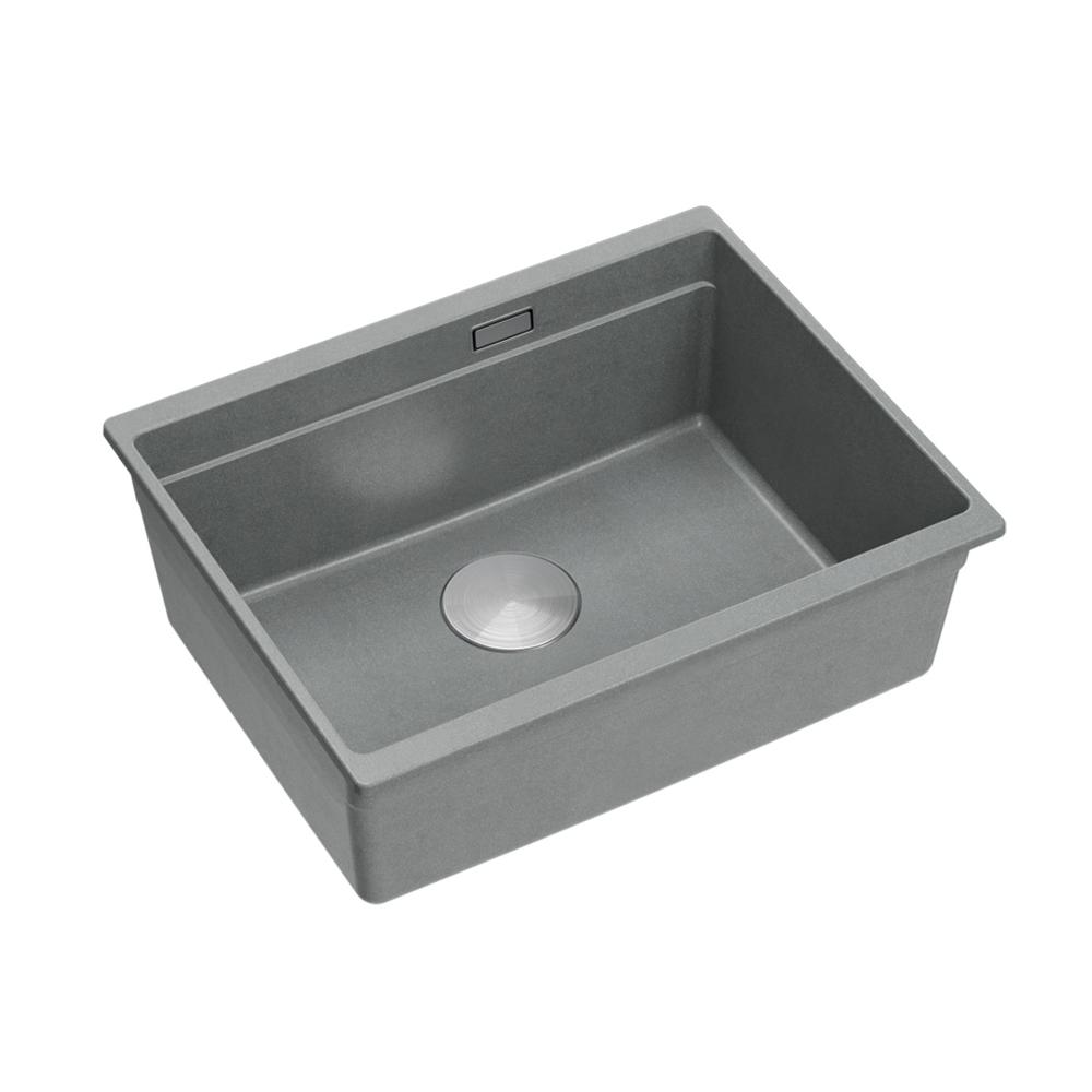 Granite sink Logan 100 Grey Metallic