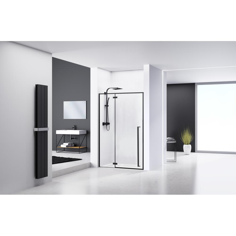 Въртяща врата за душ кабина Rea FARGO BLACK MAT 100