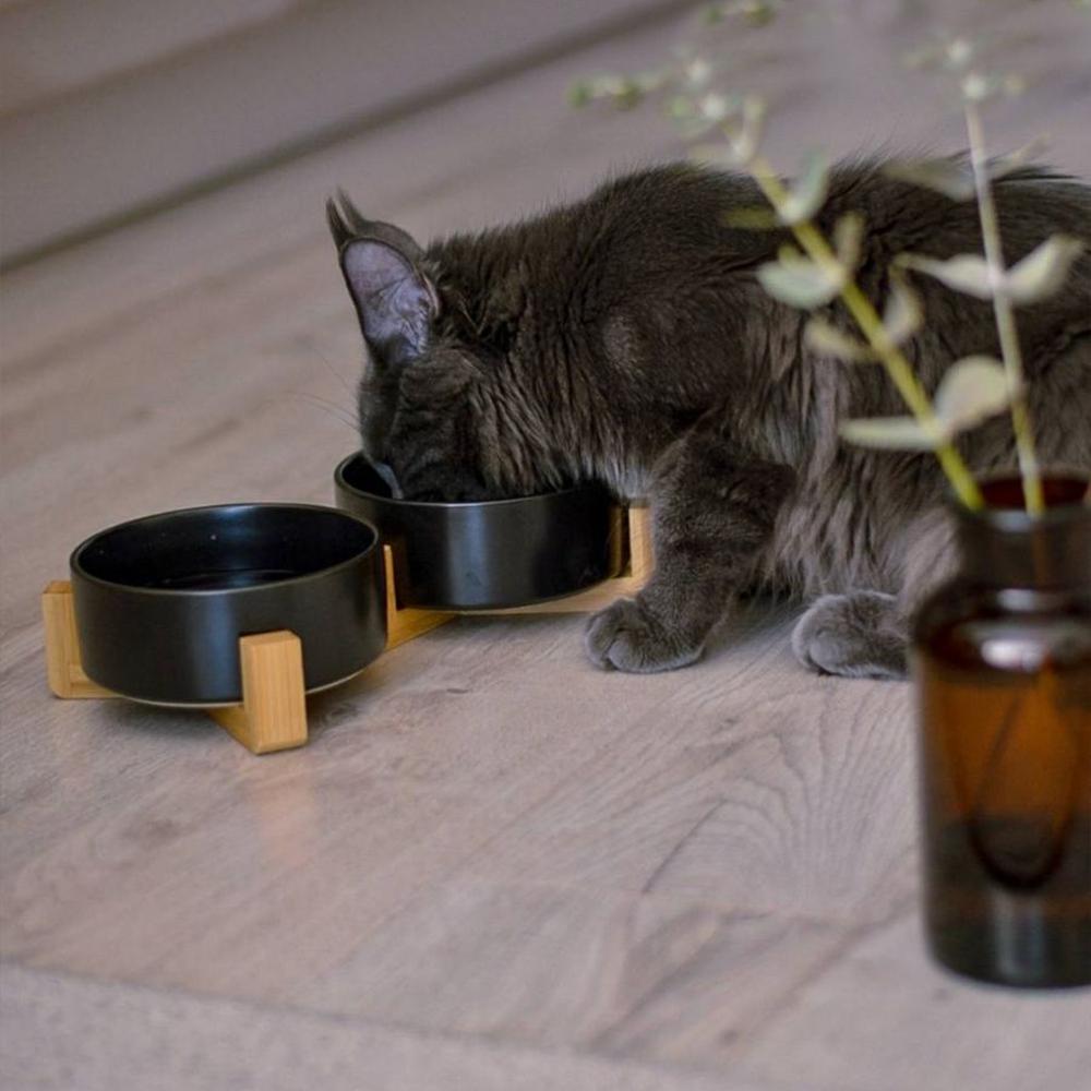 MISKA NA KARMĘ I WODĘ DLA ZWIERZĄT CZARNA 331579