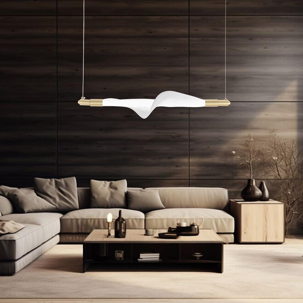 Lampe LED G011-CP WHITE/GOLD