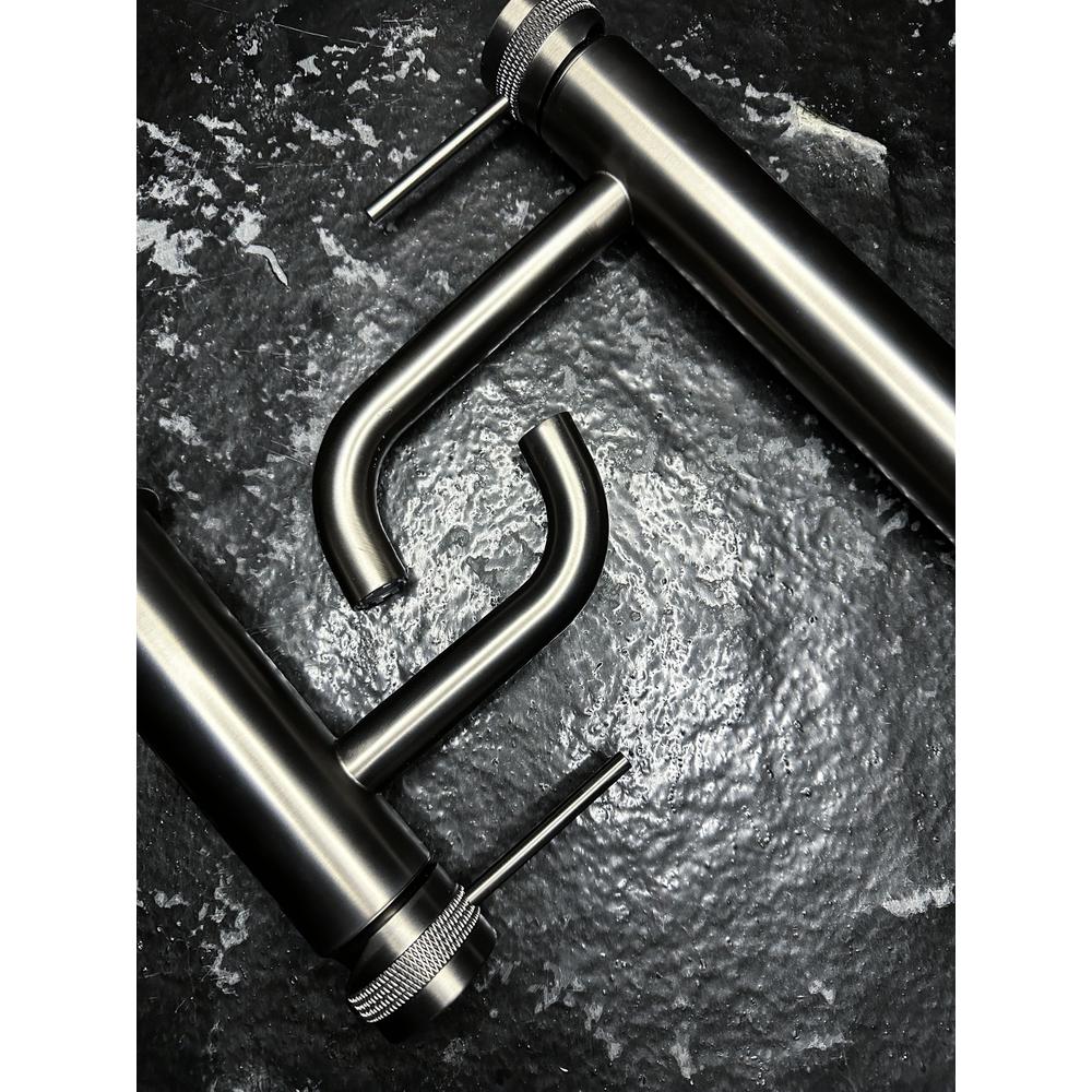 Grifo de baño Rea Lungo Grip Gun Grey low