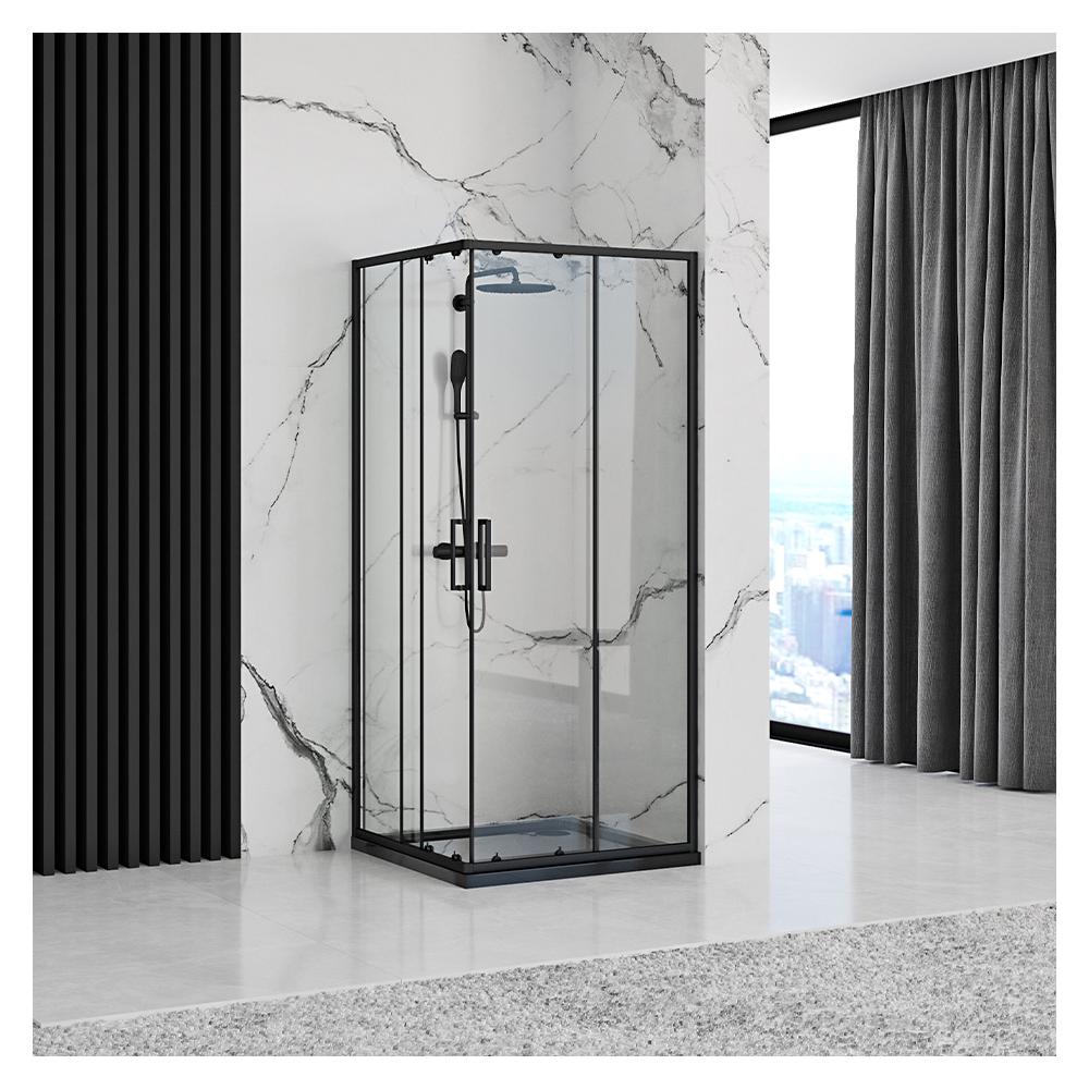 Tuš kabina Rea Punto Black 90x90