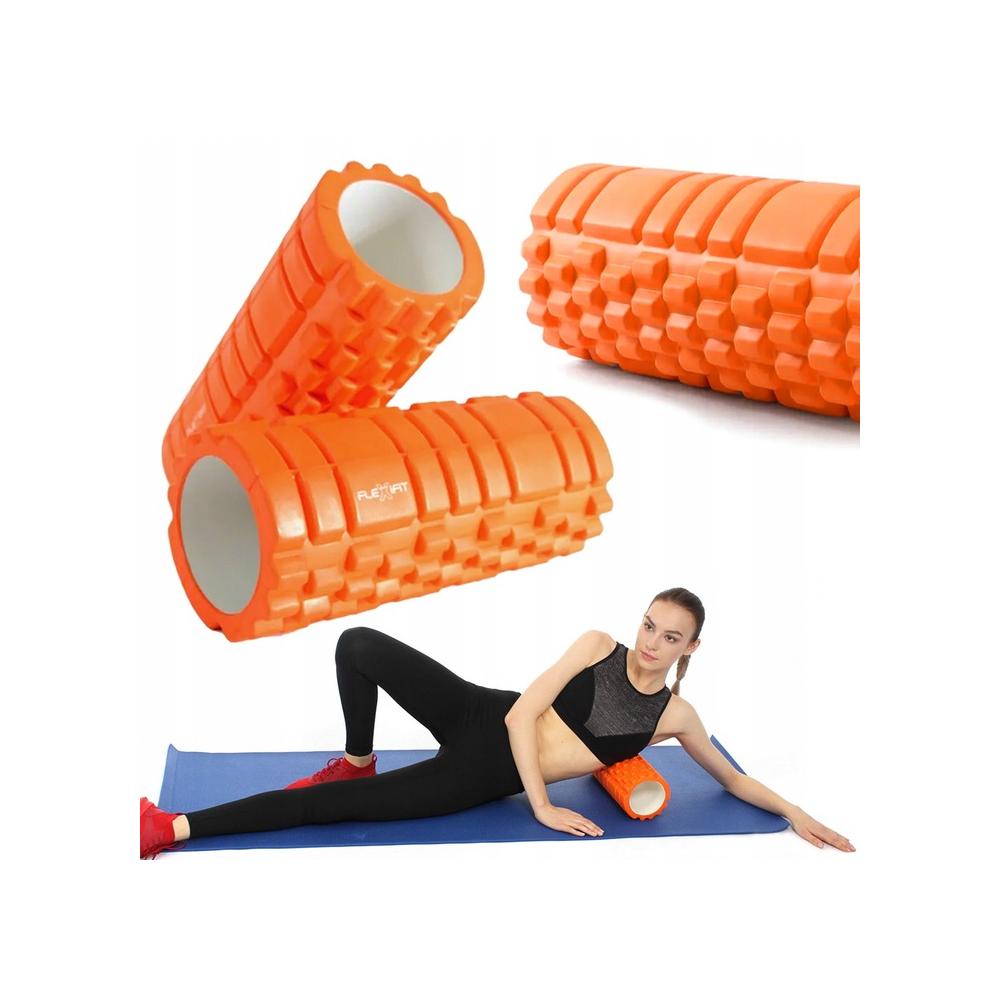 Wałek do masażu Joga Roller Flexifit Pomarańczowy
