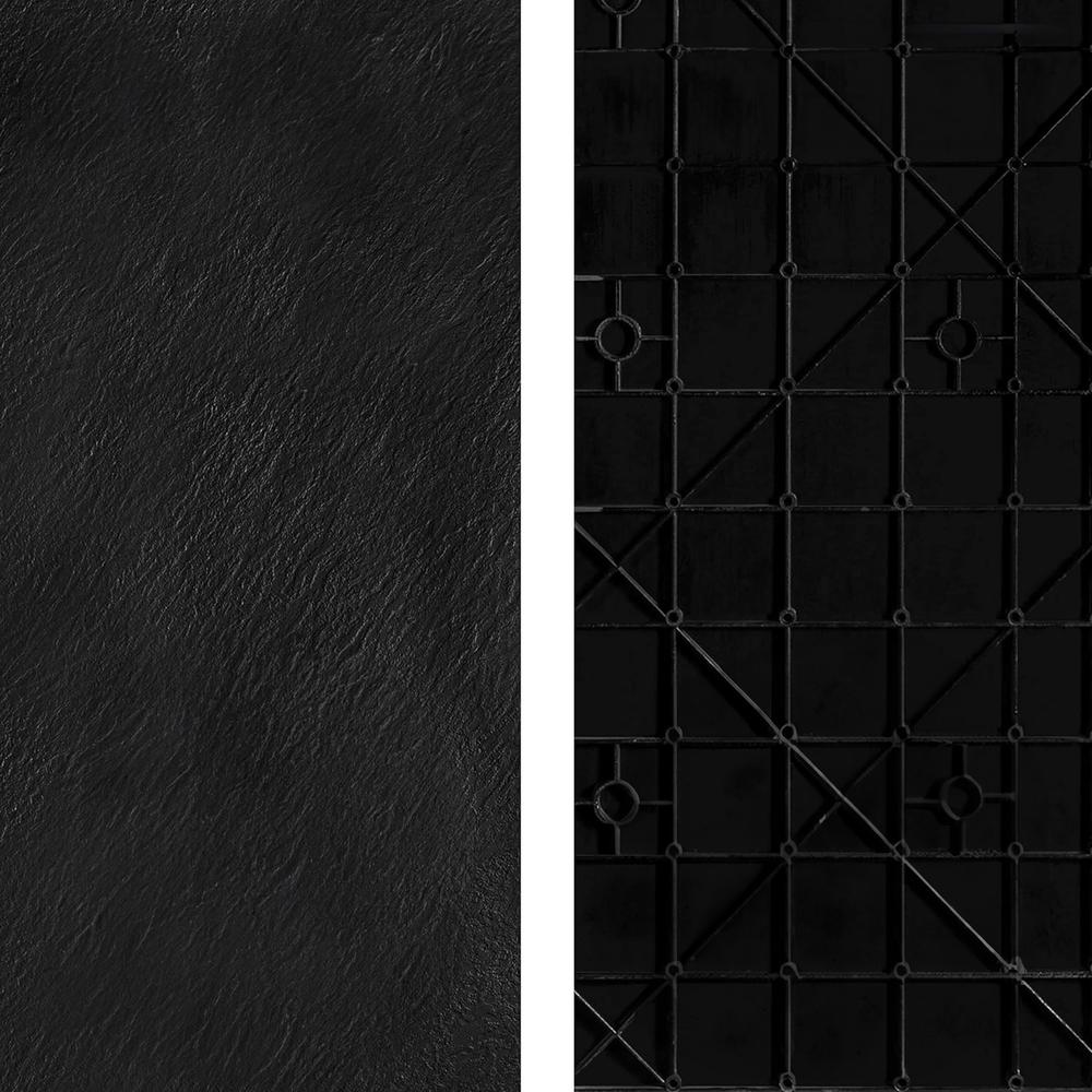 Dušo irklavimo baseinas Magnum Black 90x90