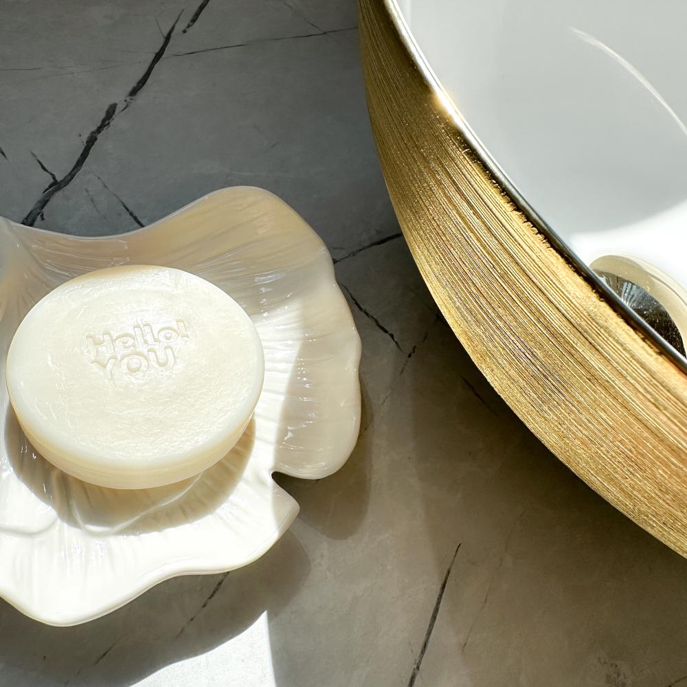 Keramički umivaonik na ploči REA STELLA Gold Brush / White