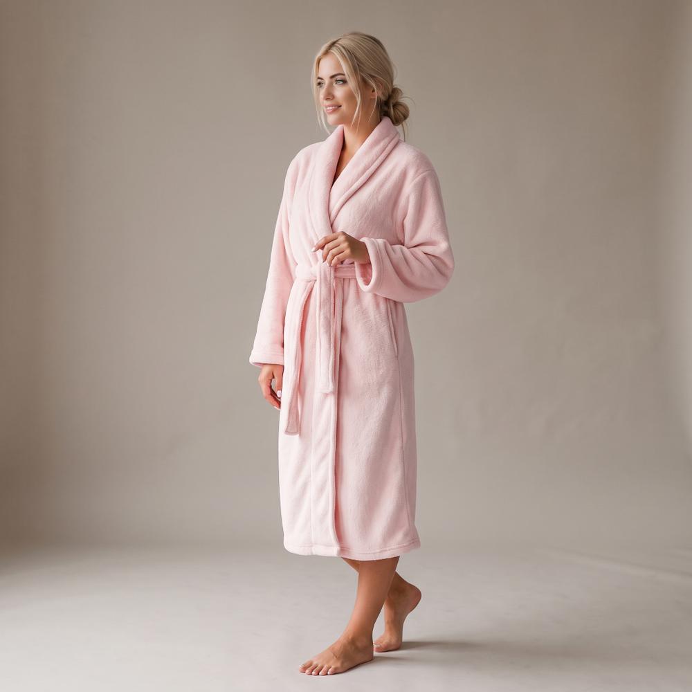 Szlafrok damski Sally Powder Pink L/XL