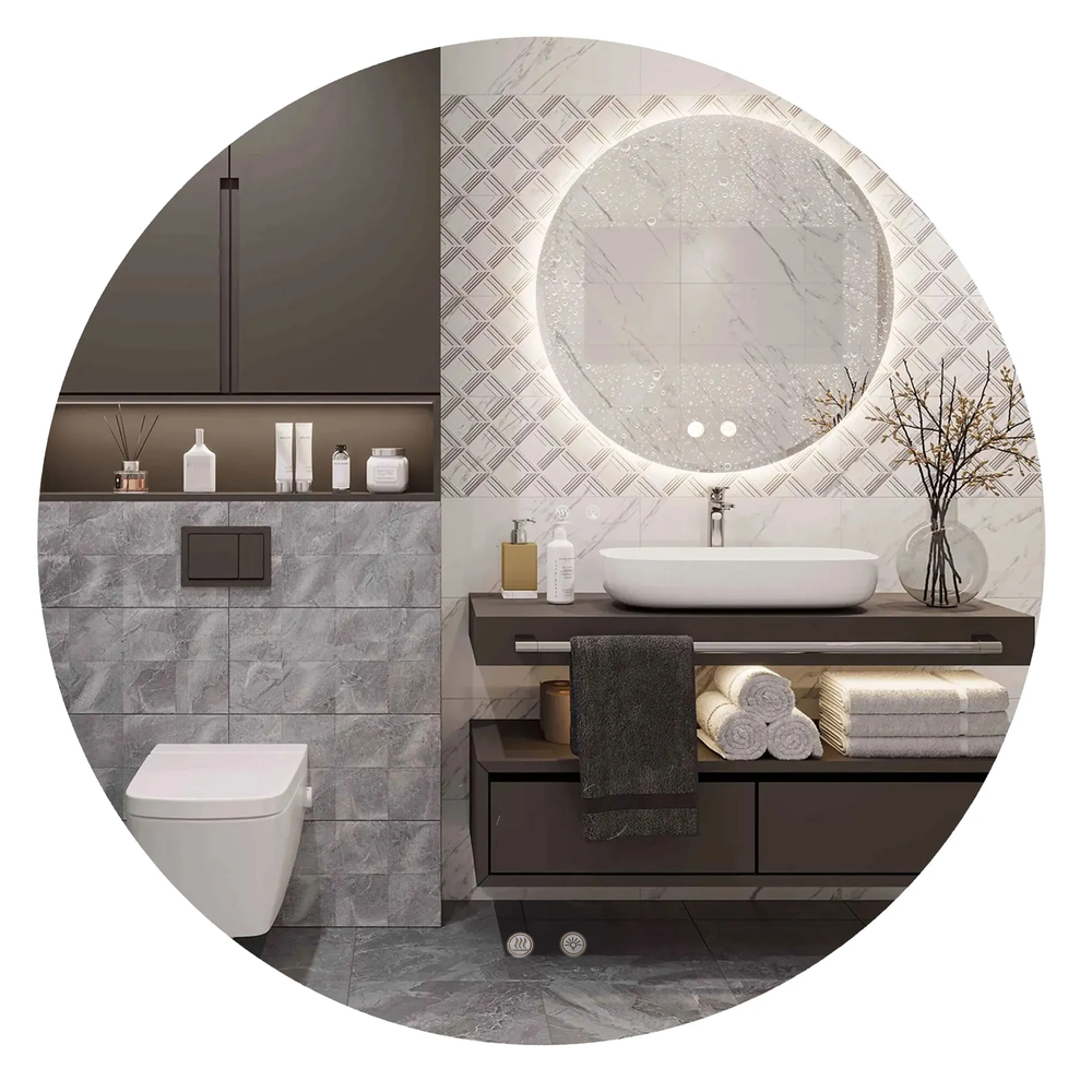 LED sienas spogulis 80cm HZJ080