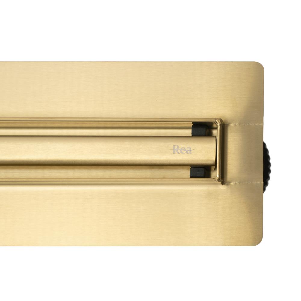Odtokový žľab REA Neox Slim pro Brush Gold 80