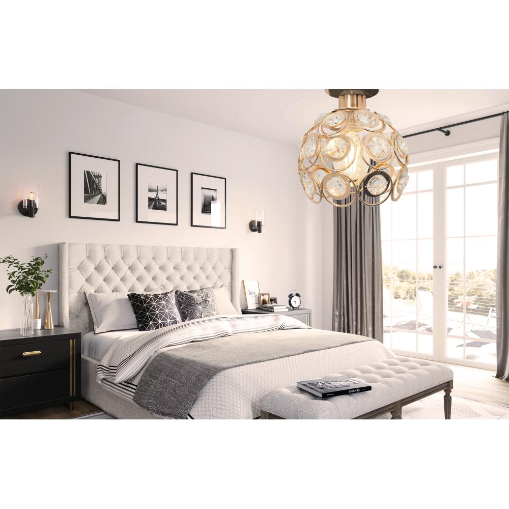 Deckenlampe Kristall Loft gold APP205-1C