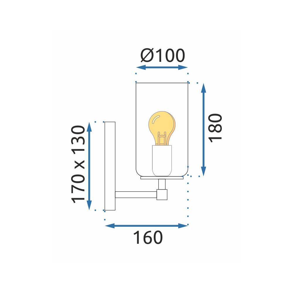 Wandlampe APP1224-1W GOLD