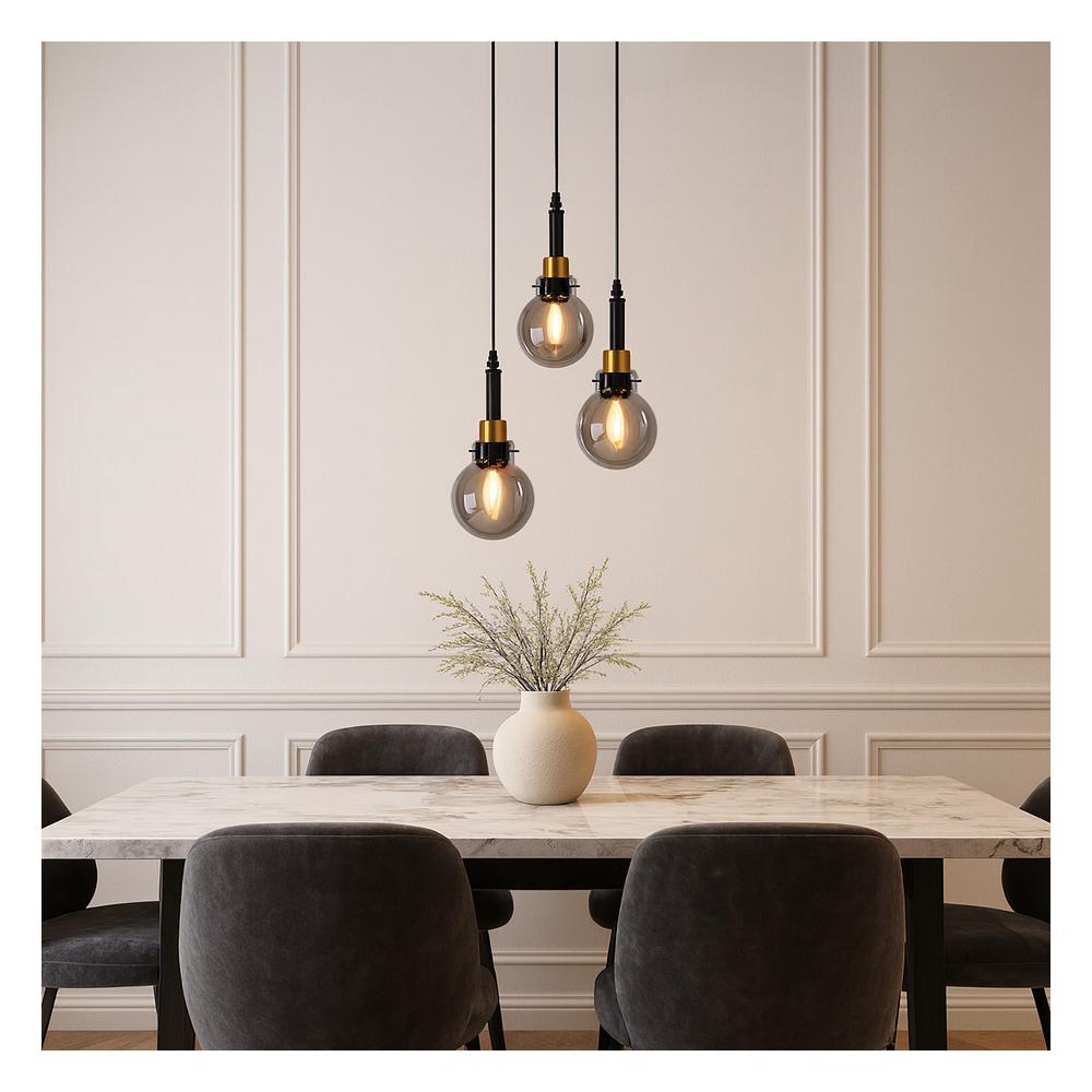 Hängelampe APP1125-3CP Black Gold