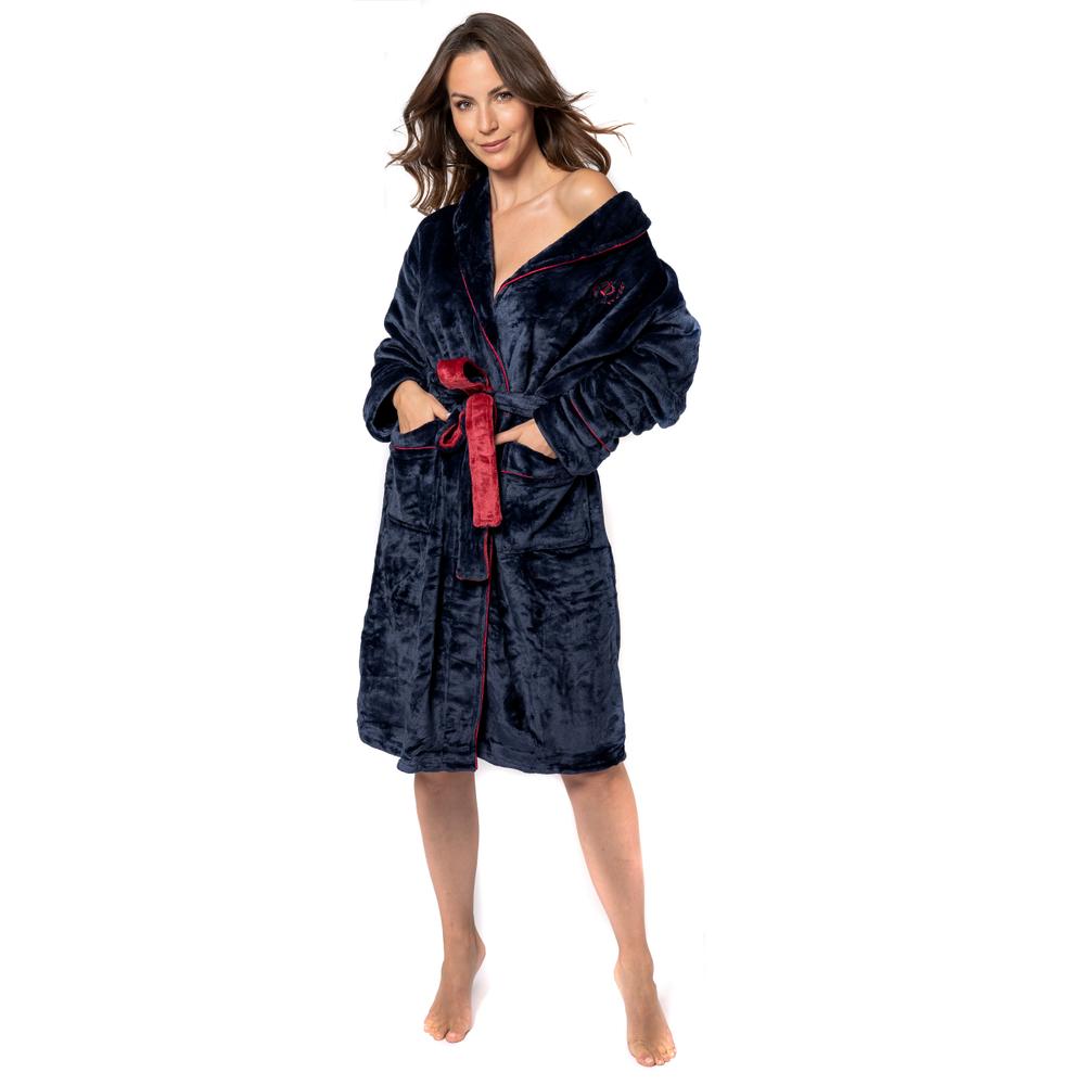 Bathrobe Roger Women Navy Red M