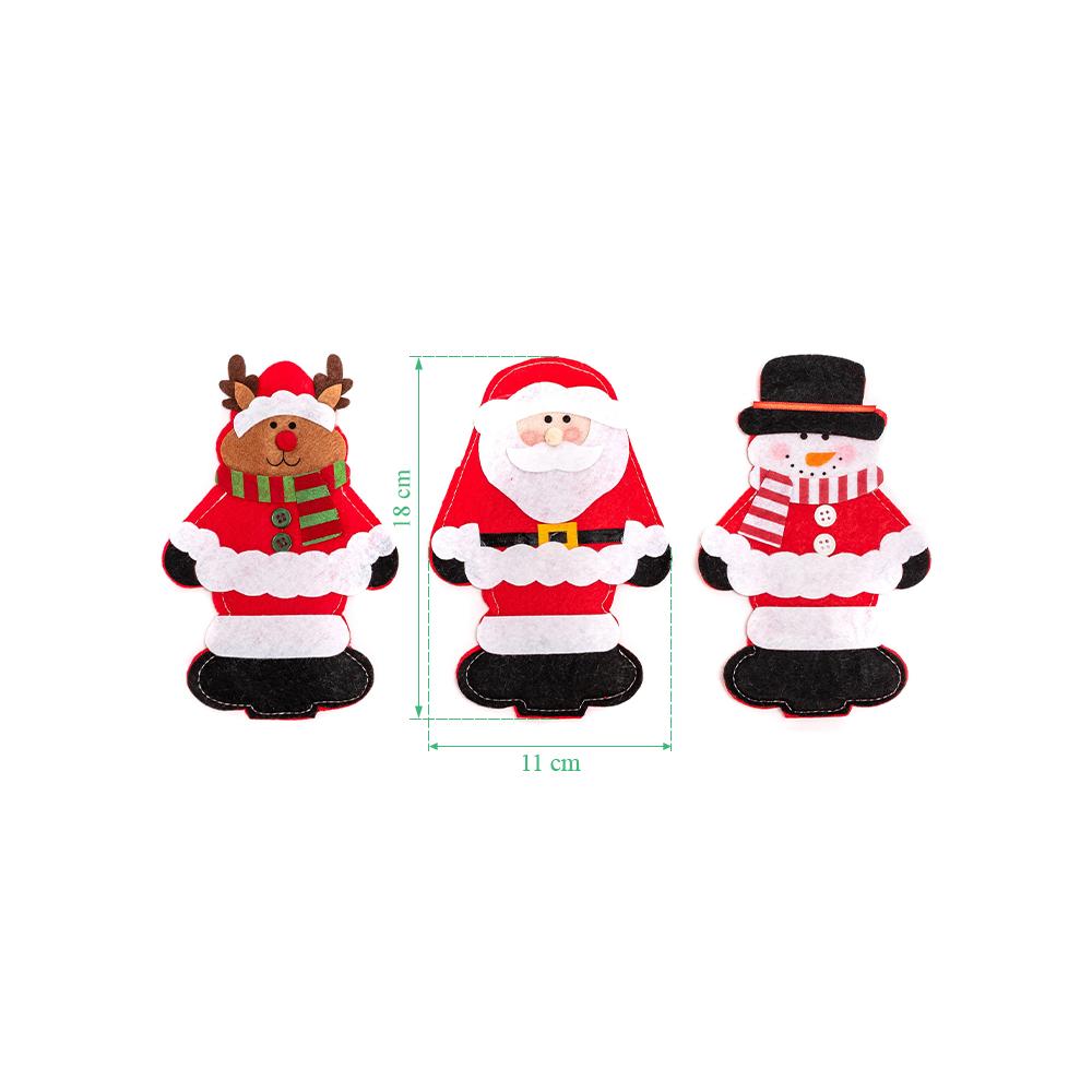 Pokrowiec na sztućce Świateczny 3 szt 311407