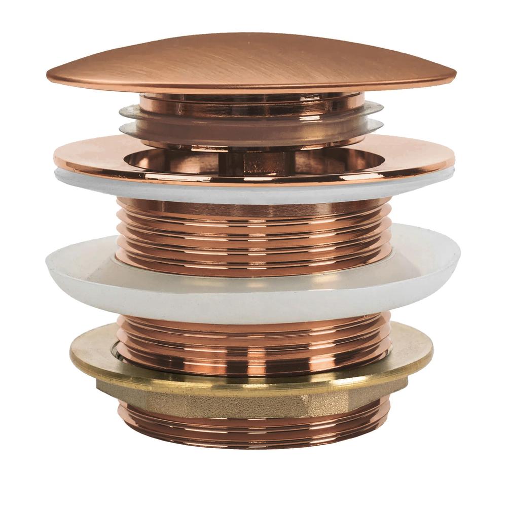 Univerzální vanová výpusť REA Click-clack - Brush Copper