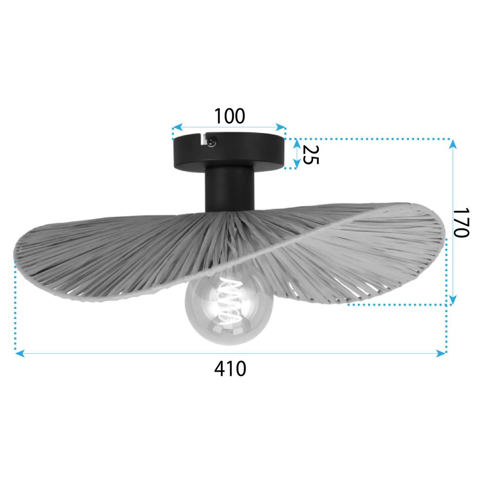 Hängelampe APP1827-1CP NATURE BLACK
