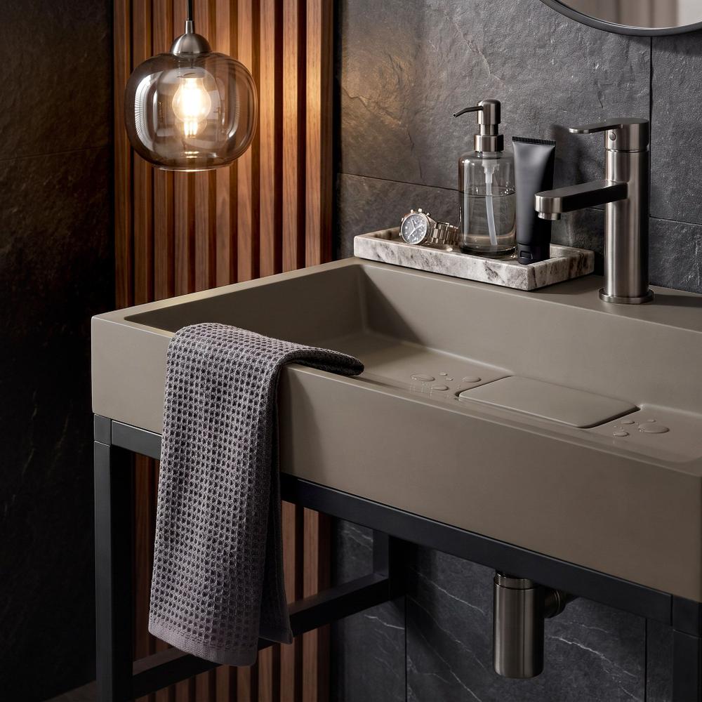 Umywalka konglomeratowa Rea GOYA TAUPE 60CM + stelaż