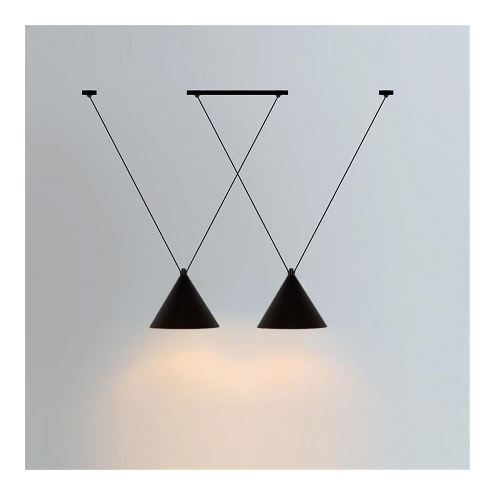 Deckenlampe loft black shine APP548-2CP