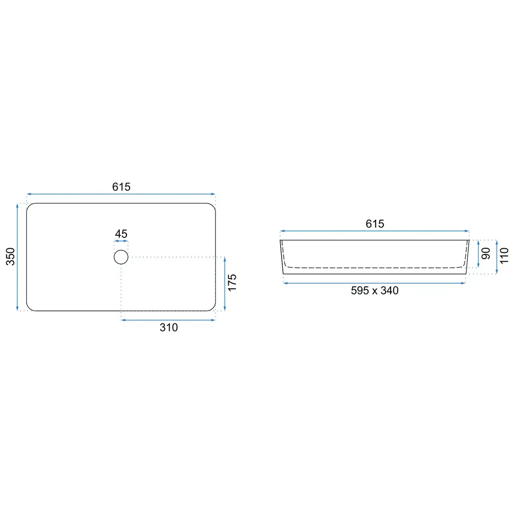 Stalviršio Praustuvas Rea Denis Black Edge