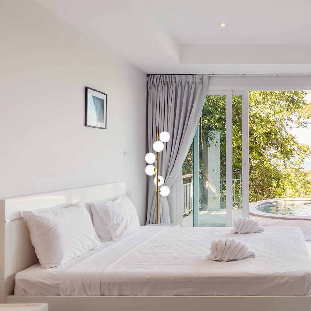 Standleuchte APP917-6F modern Glas