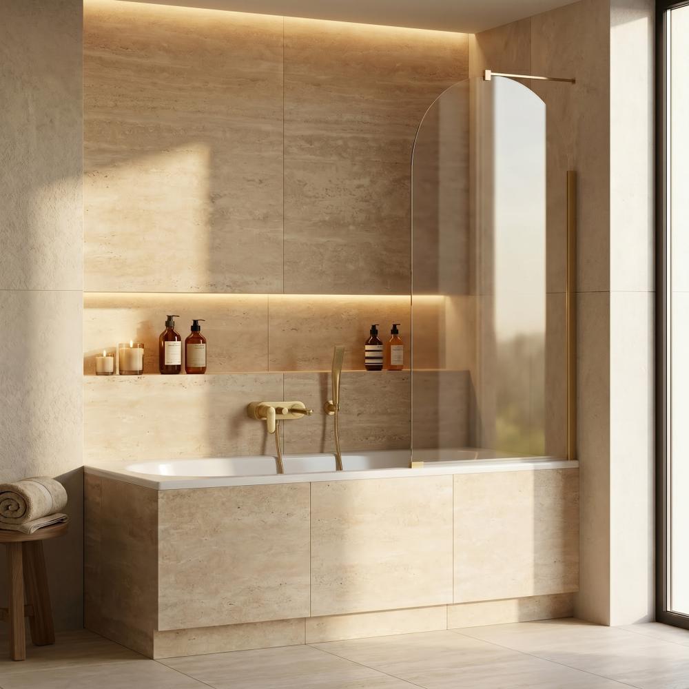 Bathtub screen Rea Travis Gold Brush 80