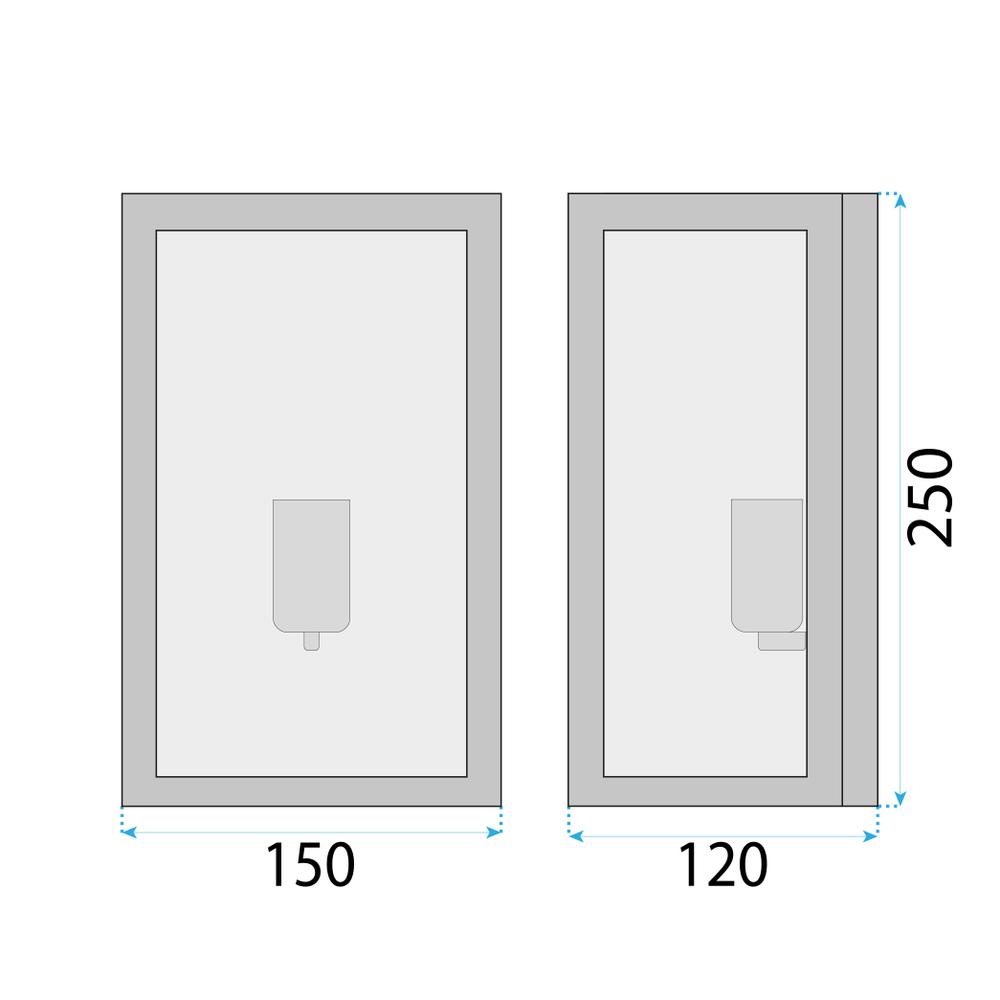 WANDLAMPE APP1304-1W BLACK