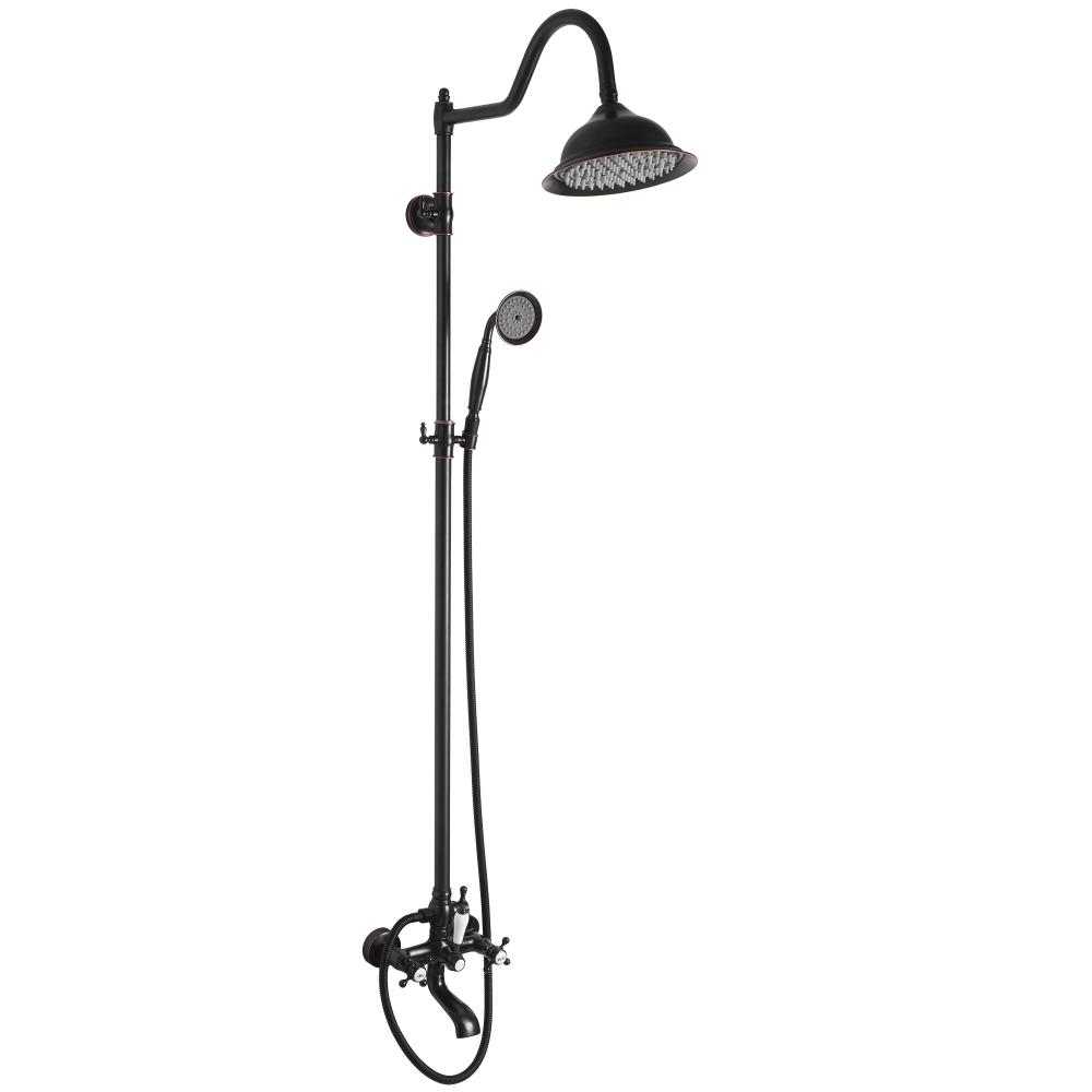 dušas komplekts REA BERGAMO OLD BLACK