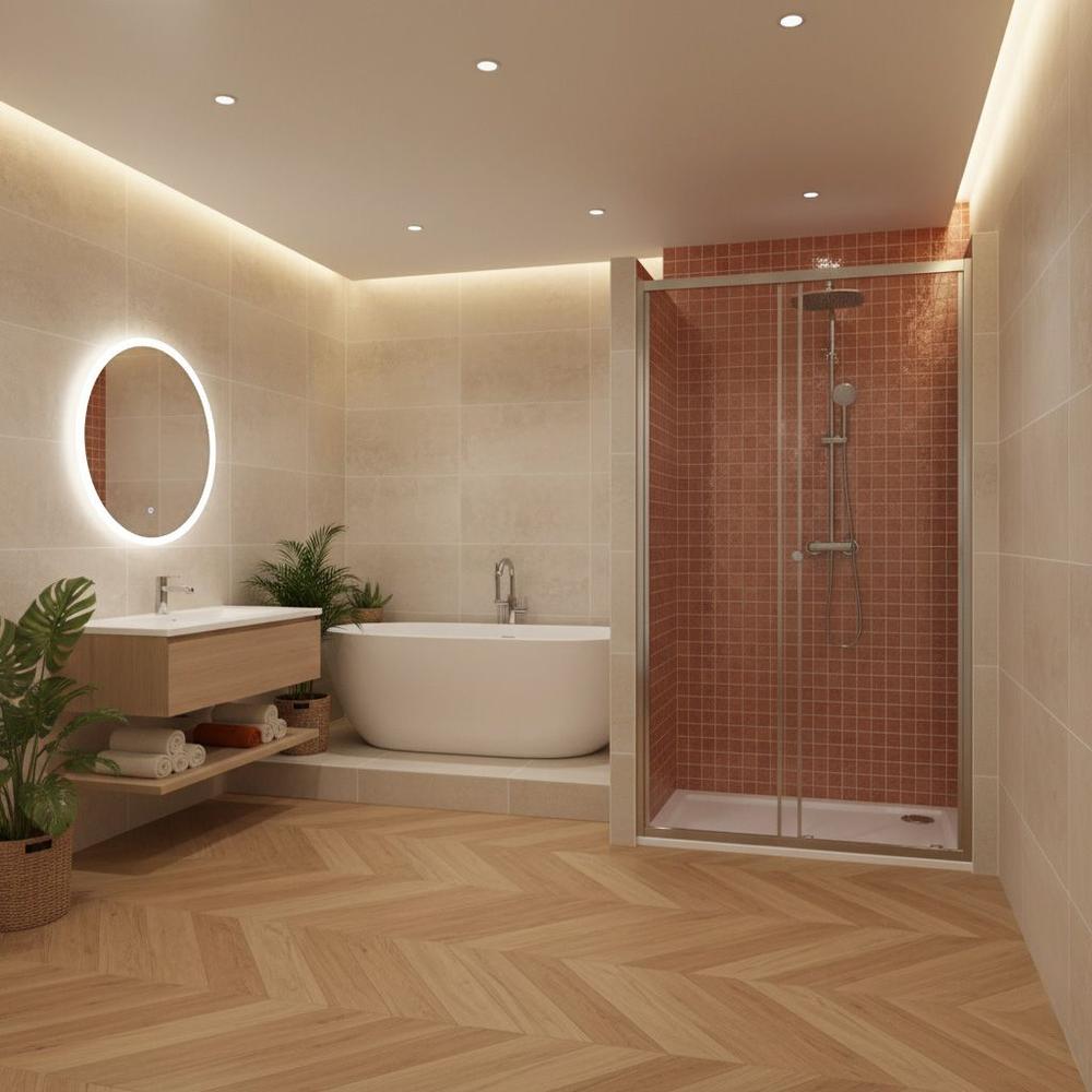 Shower door Rea Primo Slide 110 Chrome