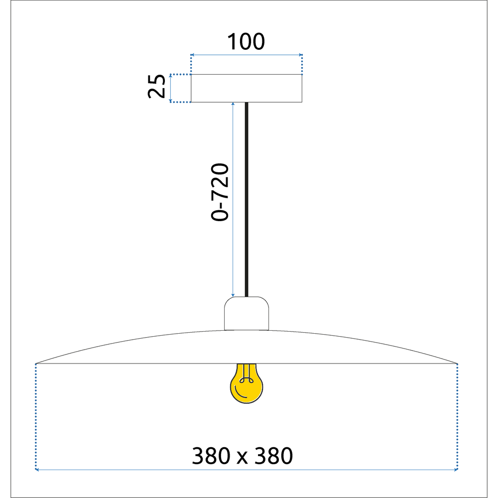 Lampe APP1289-1CP Black