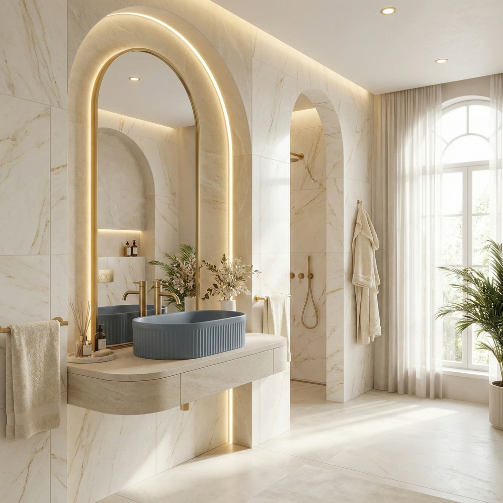 Umywalka nablatowa Rea Vanda Blueberry Matt