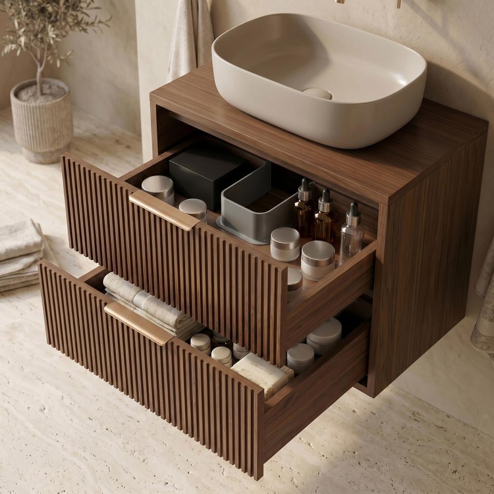 Тумба під умивальник Rea Mono 80cm Brown