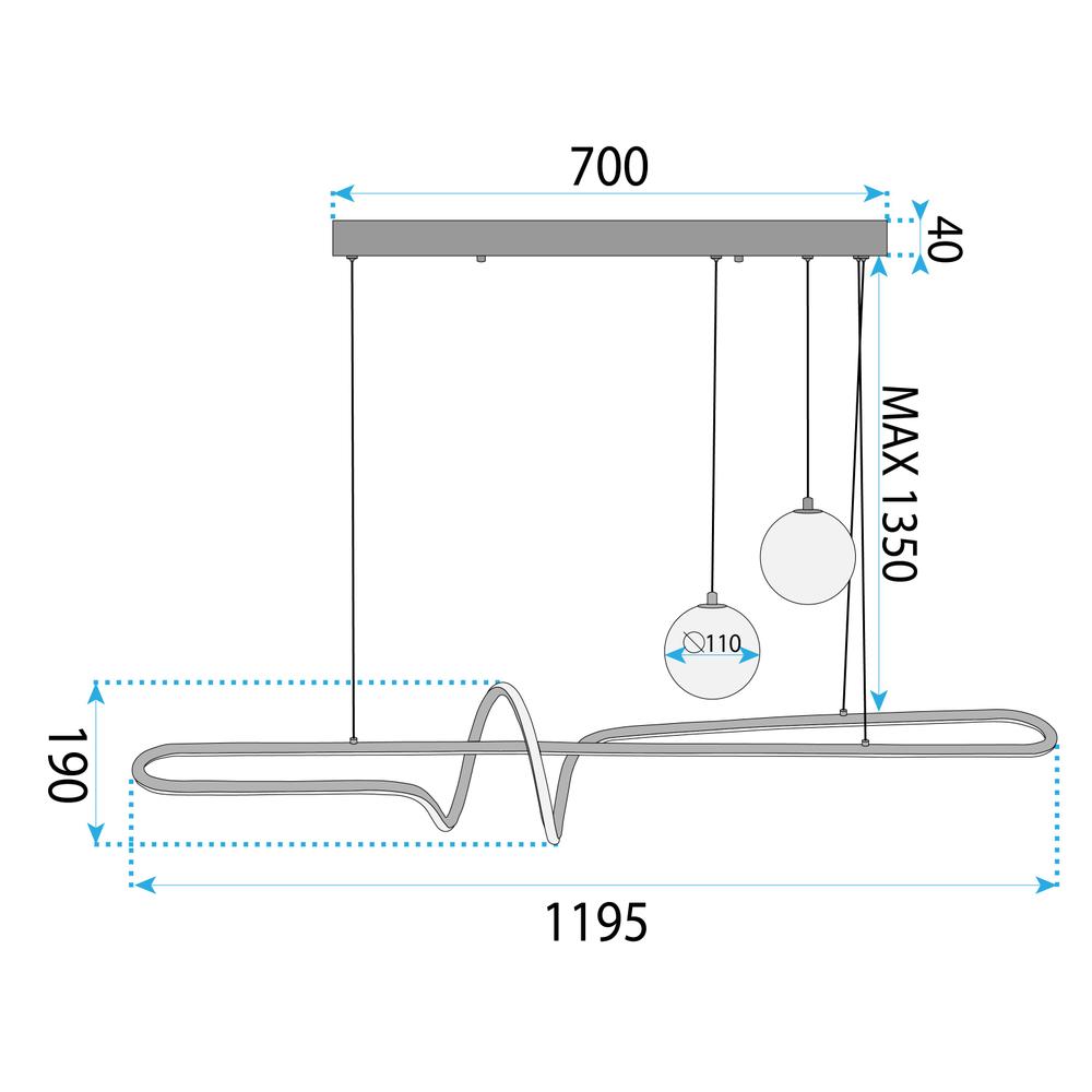 Lampe LED LHJ039-CP BRUSH GOLD