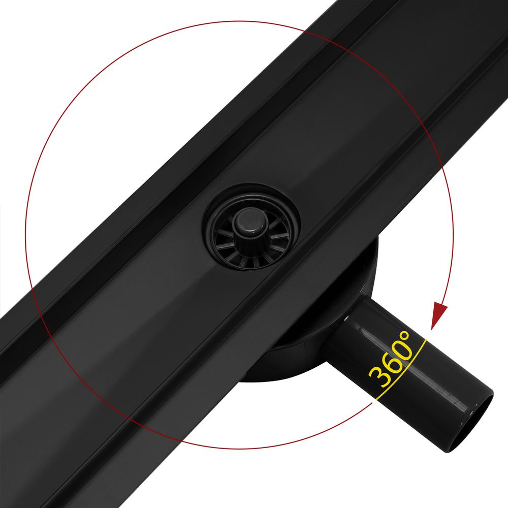 Lineārā drenāža REA PURE NEO PRO black matt 50