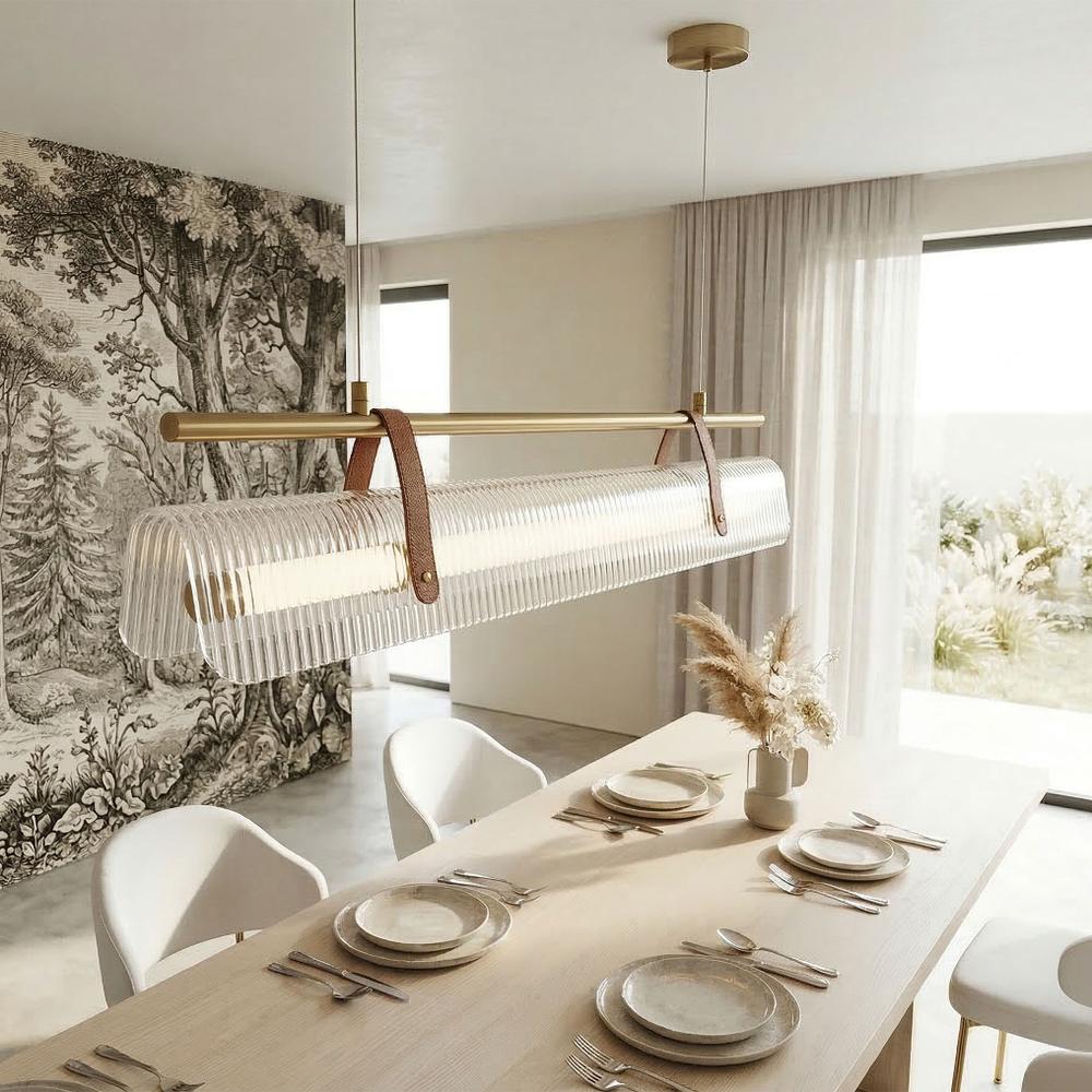 Lampa wisząca LED APP1796-CP Złota Szczotkowana