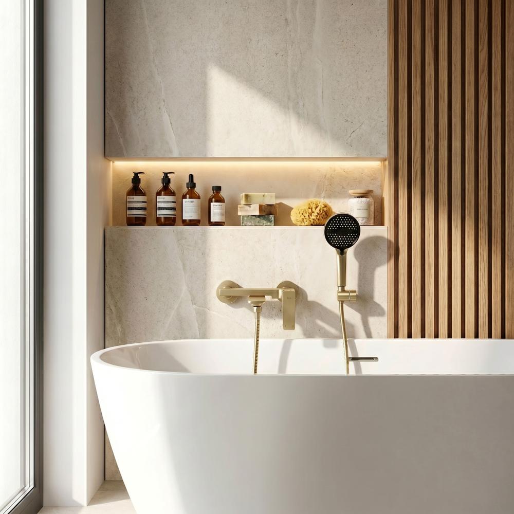 torneira de banheira PREMIUM REA Prime Gold Brush