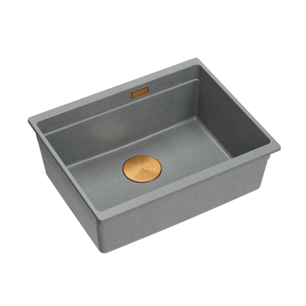 Granite sink Logan 100 Grey Metallic