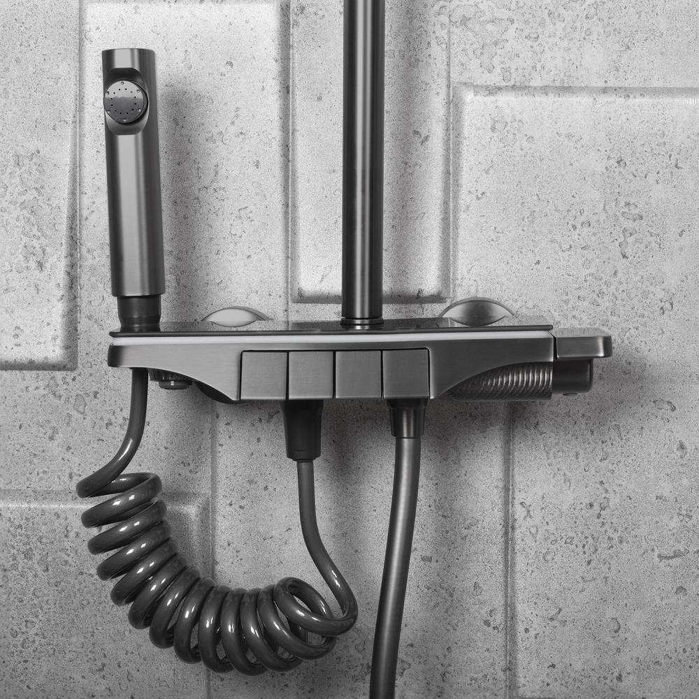 Set doccia REA Savio Led Titanium